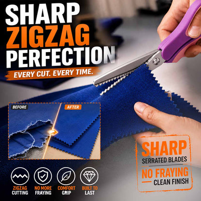 ✨ Time‑Limited Offer ⚡Multipurpose Pinking Shears Serrated Scissors