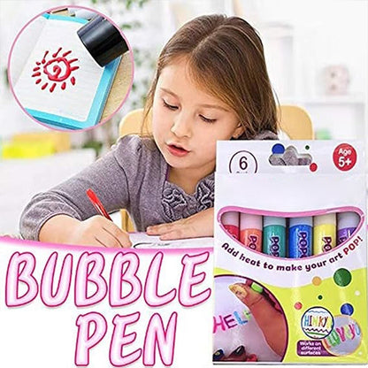 🎁🔮Magic Pen – Draw 3D with one stroke!🎄 DIY Bubble Popcorn Drawing Pens🔥