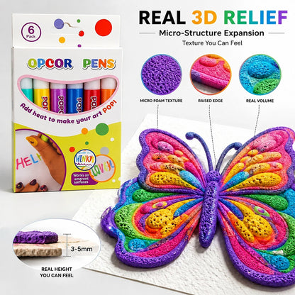 🎁🔮Magic Pen – Draw 3D with one stroke!🎄 DIY Bubble Popcorn Drawing Pens🔥