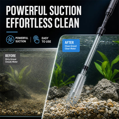⏳ LAST DAY 50% OFF! 🐠 Electric Aquarium Gravel Cleaner – 💧 Powerful Siphon & Crystal-Clear Water ✨