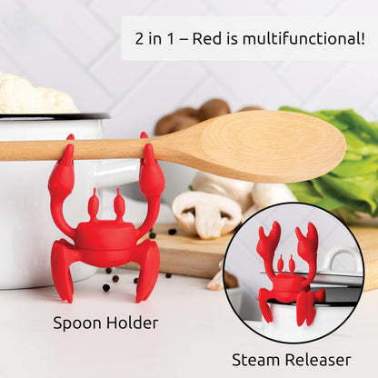 2-in-1 Crab Spoon Holder & Steam Releaser (offer)
