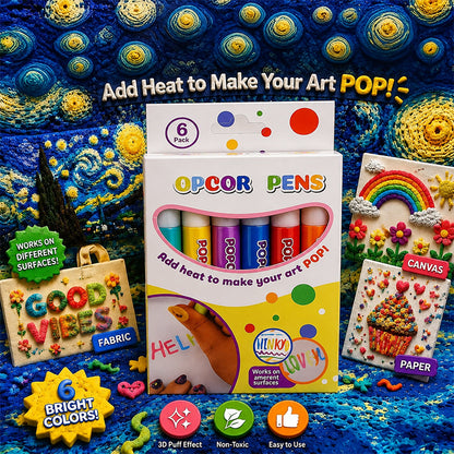 🎁🔮Magic Pen – Draw 3D with one stroke!🎄 DIY Bubble Popcorn Drawing Pens🔥