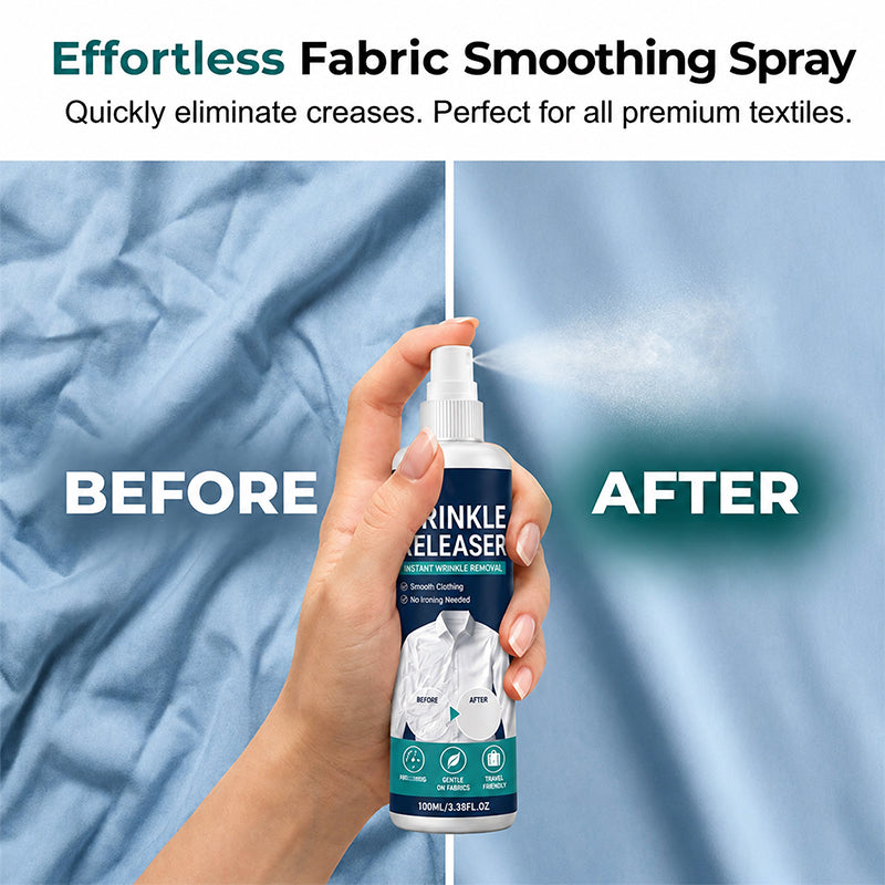 👔✨ Instant Wrinkle Release – No Iron, Travel-Ready, Static-Free & Fresh (Offer)