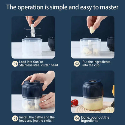 📢📢50% OFF!!⏰One-Touch Electric Food Chopper & Mincer