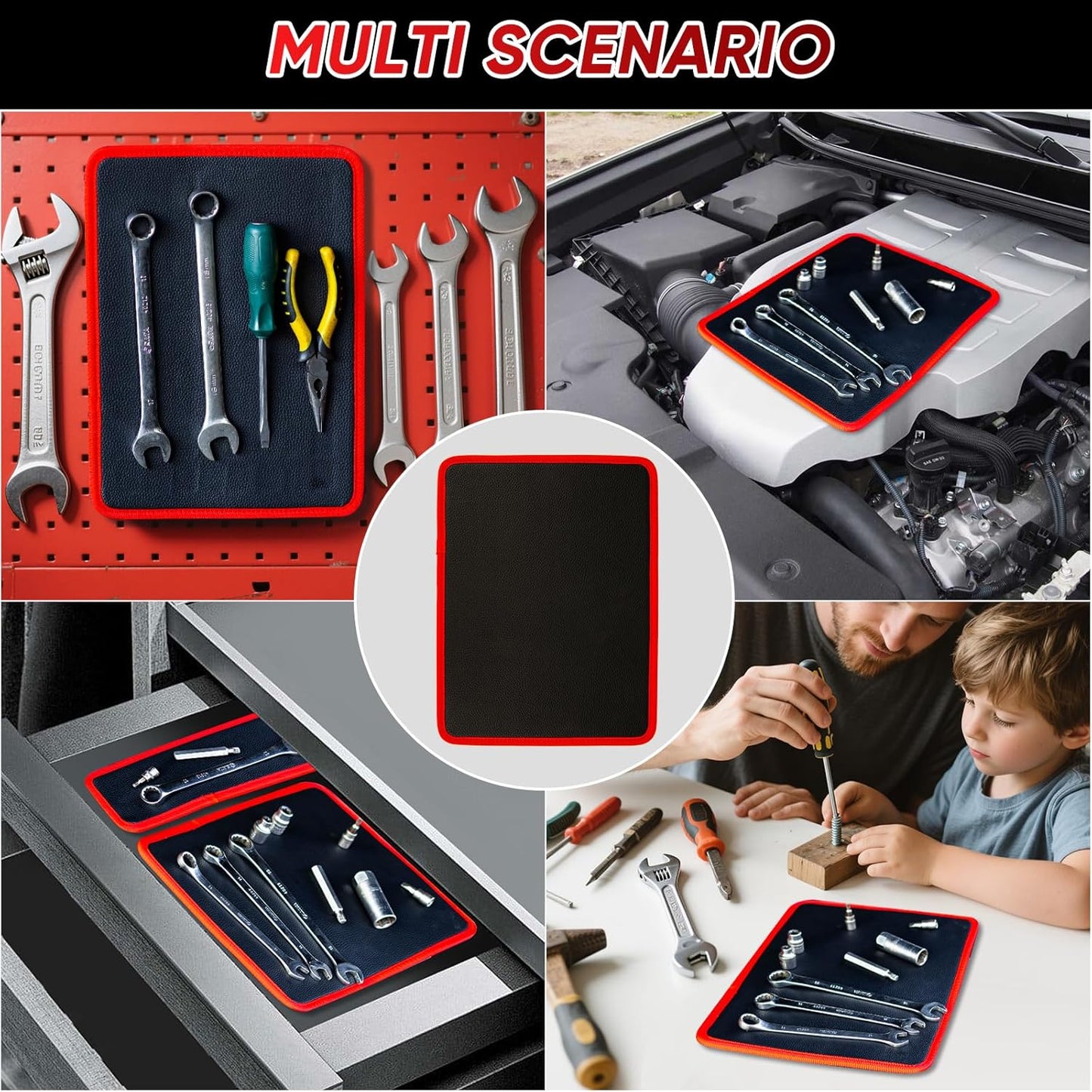Magnetic Tool Tray Mat – Flexible Workshop Organizer for Metal Surfaces (Offer)