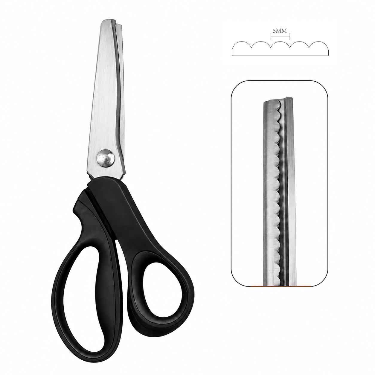 ✨ Time‑Limited Offer ⚡Multipurpose Pinking Shears Serrated Scissors