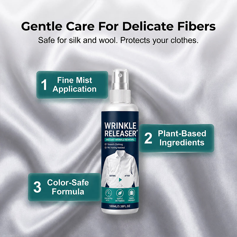 👔✨ Instant Wrinkle Release – No Iron, Travel-Ready, Static-Free & Fresh (Offer)