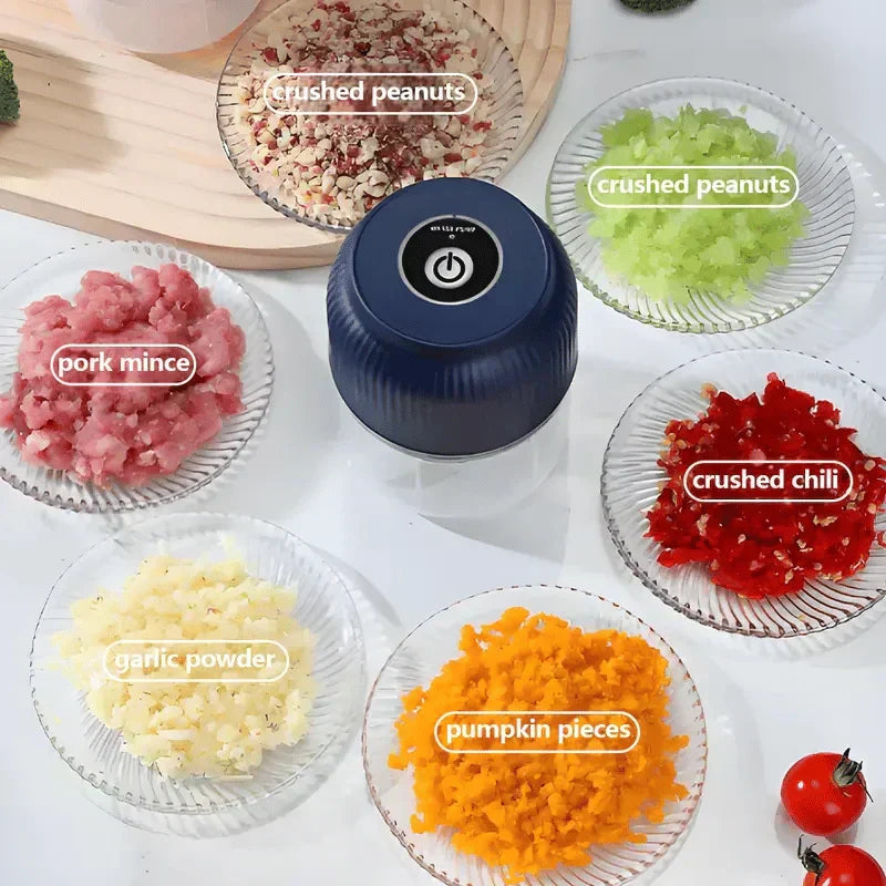 📢📢50% OFF!!⏰Cordless Electric Garlic Chopper & Mincer (Offer)