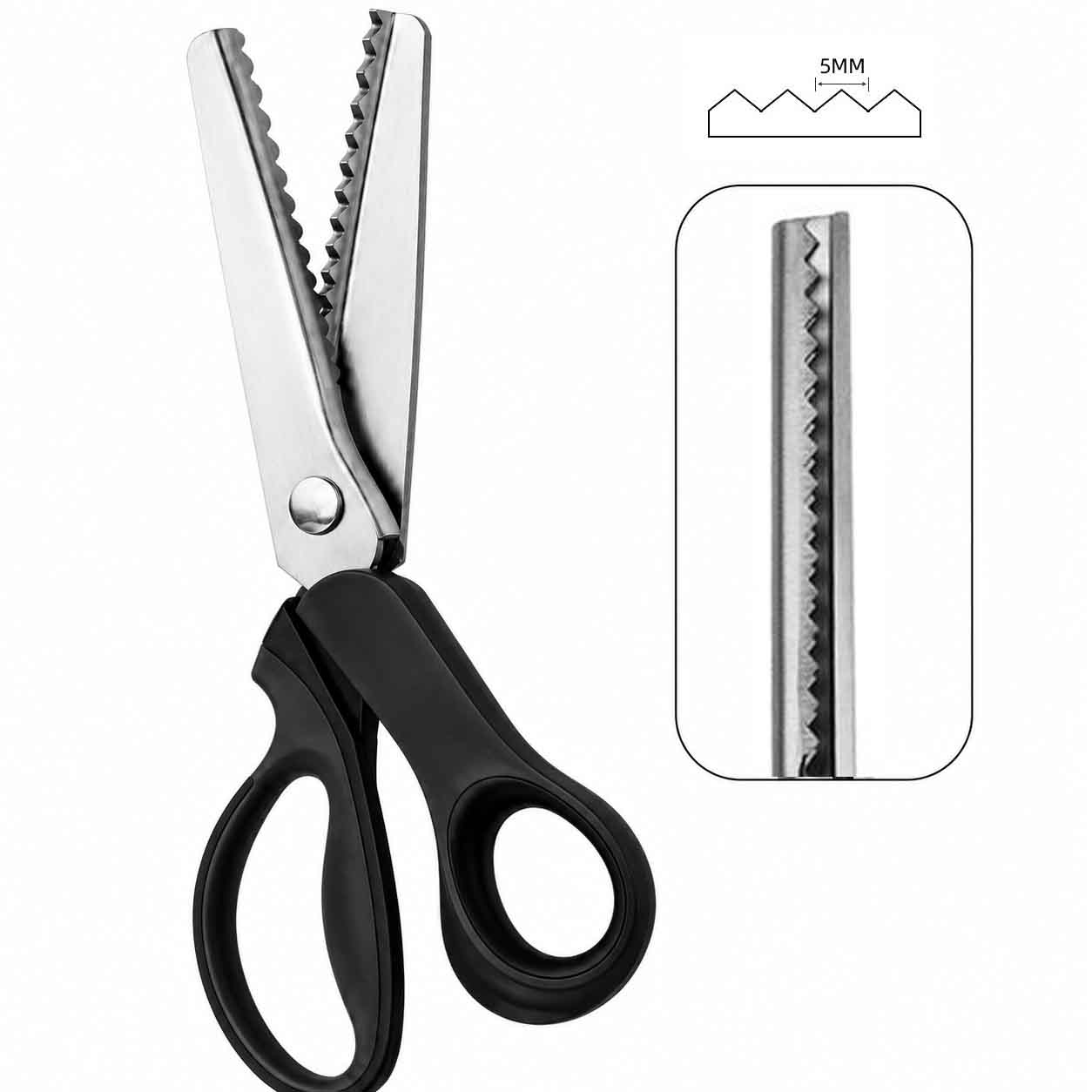 ✨ Time‑Limited Offer ⚡Multipurpose Pinking Shears Serrated Scissors