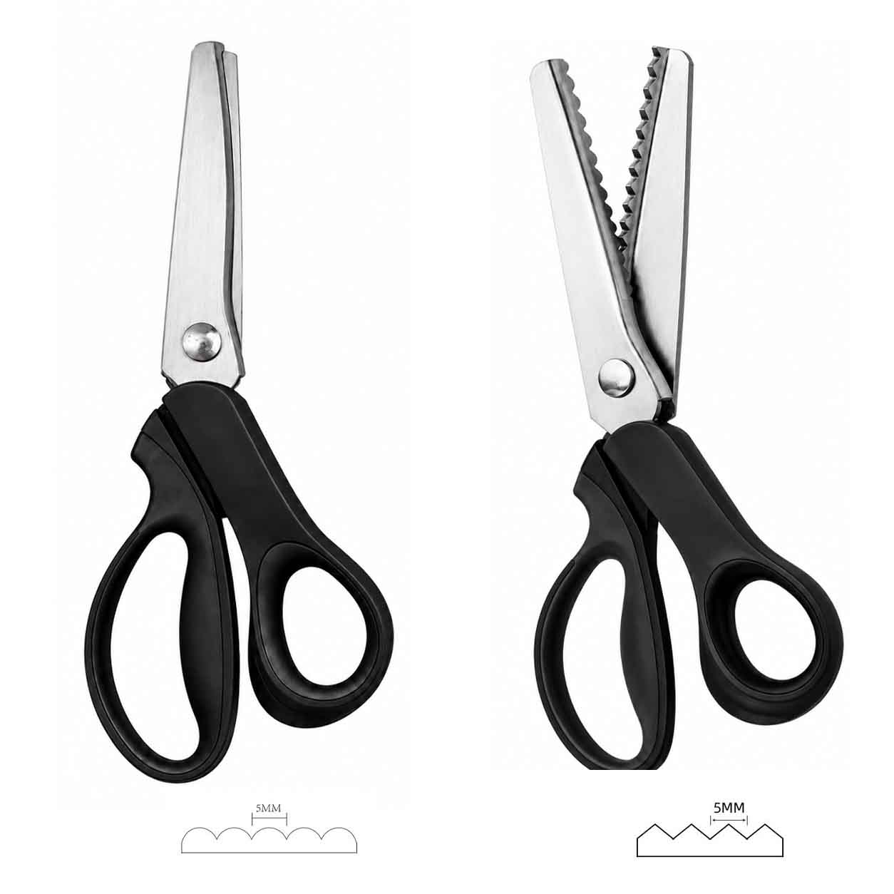✨ Time‑Limited Offer ⚡Multipurpose Pinking Shears Serrated Scissors