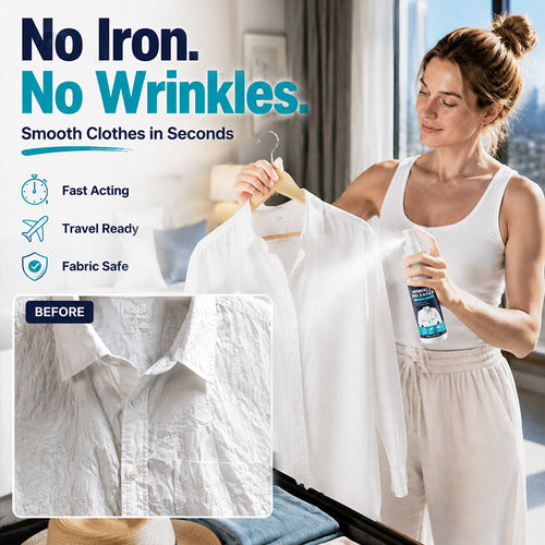 👔✨ Instant Wrinkle Release – No Iron, Travel-Ready, Static-Free & Fresh (Offer)