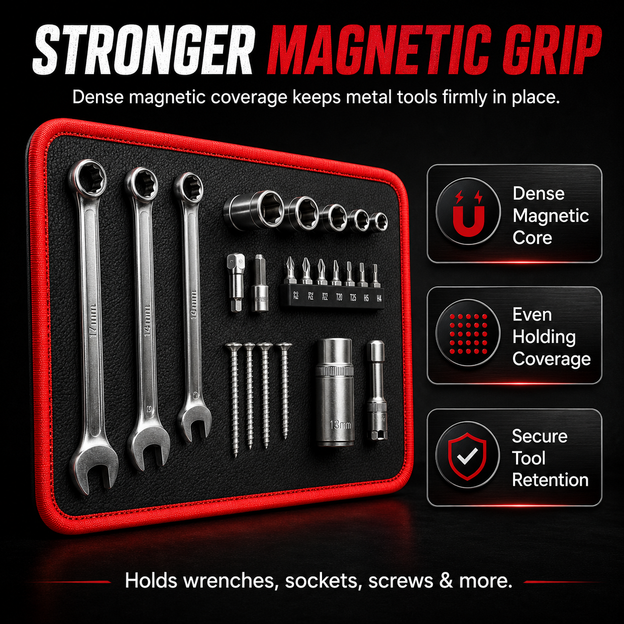 Magnetic Tool Tray Mat – Flexible Workshop Organizer for Metal Surfaces (Offer)