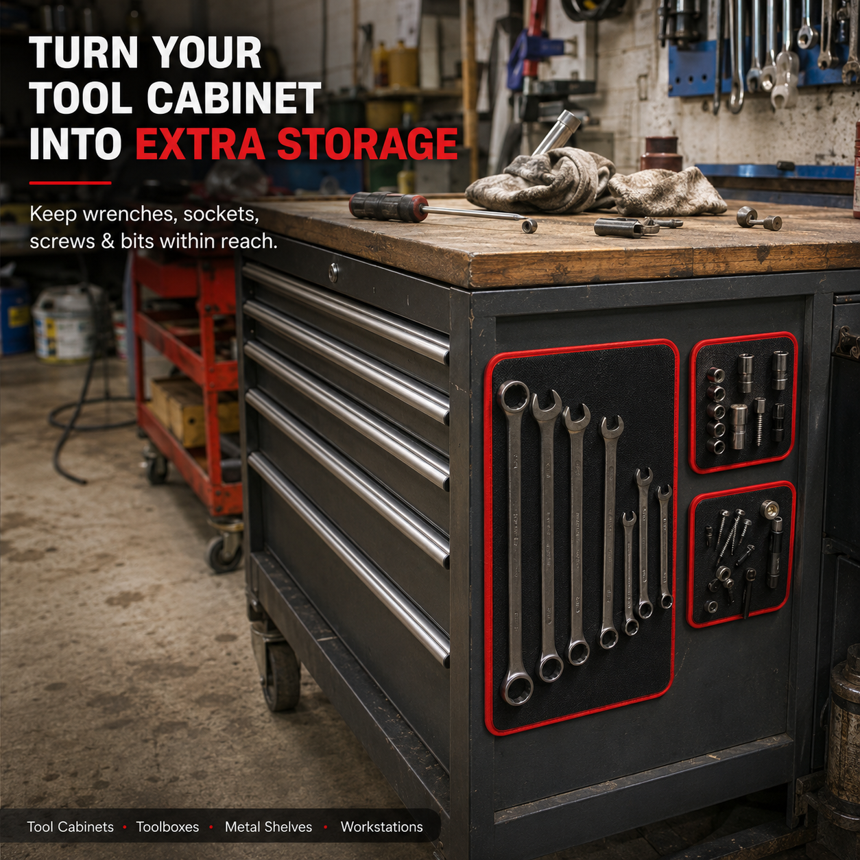 Magnetic Tool Tray Mat – Flexible Workshop Organizer for Metal Surfaces (Offer)