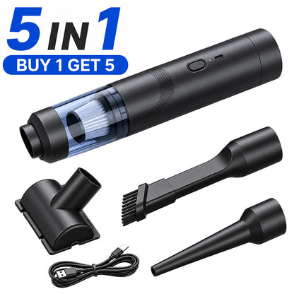 5-in-1 Mini Car Portable Cordless Handheld Vacuum Cleaner
