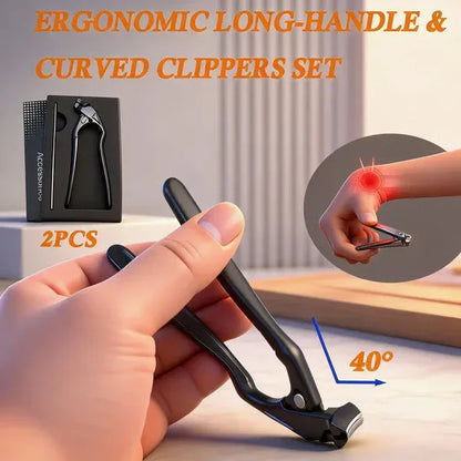 ⏰🔥LIMITED TIME 50% OFF!🔥50K+ SOLD!Curved stainless steel nail clippers  (Offer)