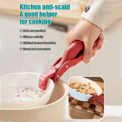 💝One Clip for Bowls, Lids & More!Anti-Scald Holder Clip- Multi-Purpose Kitchen Helper – Saves Space & Hassle