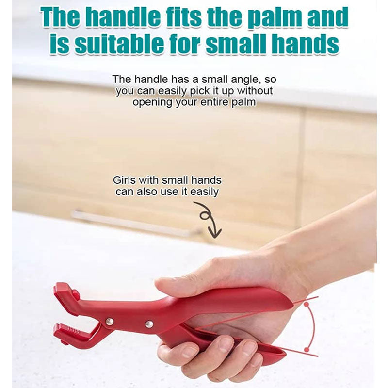 💝One Clip for Bowls, Lids & More!Anti-Scald Holder Clip- Multi-Purpose Kitchen Helper – Saves Space & Hassle