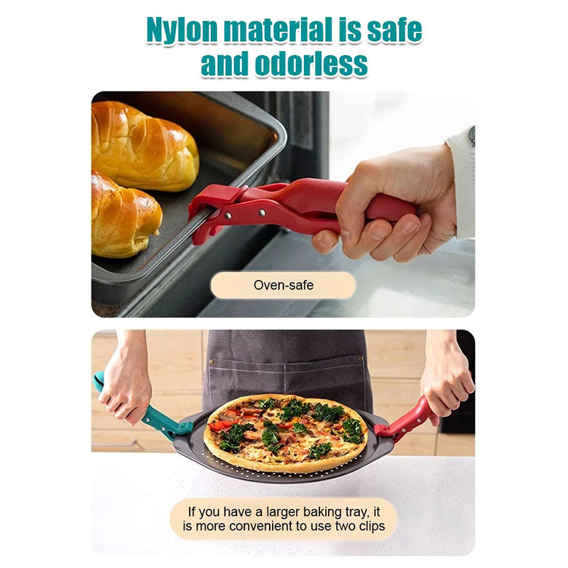 💝One Clip for Bowls, Lids & More!Anti-Scald Holder Clip- Multi-Purpose Kitchen Helper – Saves Space & Hassle
