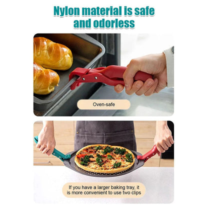 💝One Clip for Bowls, Lids & More!Anti-Scald Holder Clip- Multi-Purpose Kitchen Helper – Saves Space & Hassle