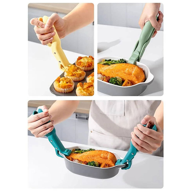 💝One Clip for Bowls, Lids & More!Anti-Scald Holder Clip- Multi-Purpose Kitchen Helper – Saves Space & Hassle