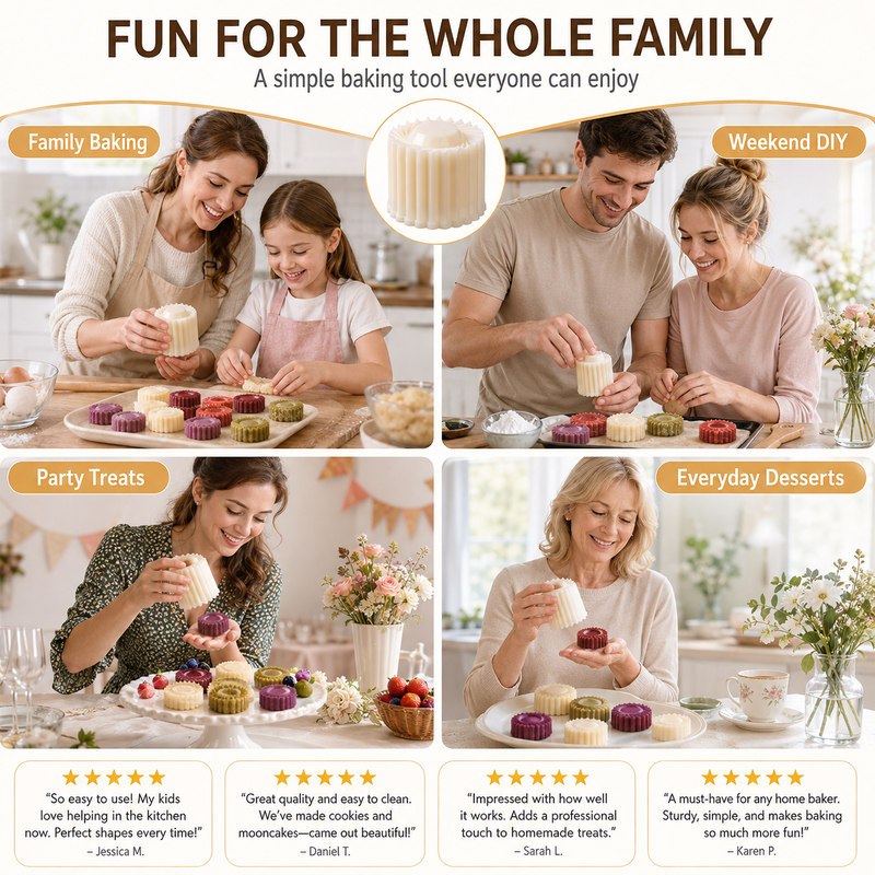 Creative Double-Ended Pastry Mold-2-in-1 Mooncake Cookie Press