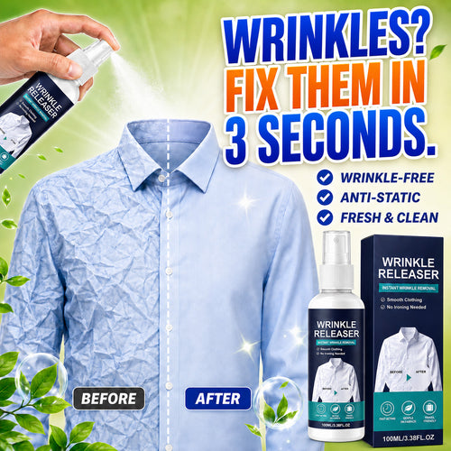👔✨ Instant Wrinkle Release – No Iron, Travel-Ready, Static-Free & Fresh
