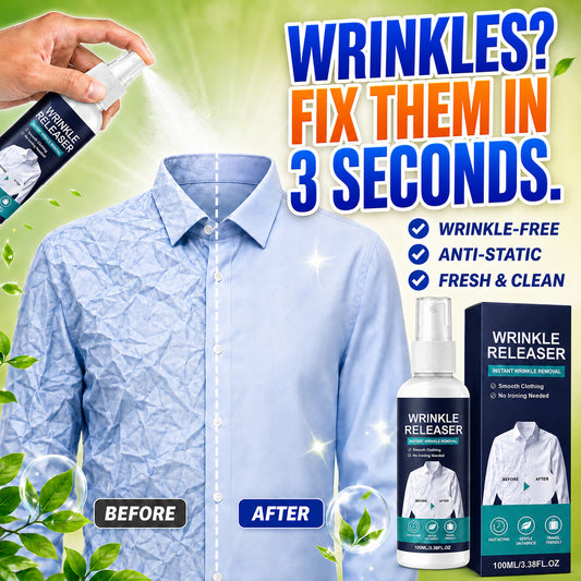 👔✨ Instant Wrinkle Release – No Iron, Travel-Ready, Static-Free & Fresh